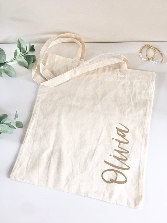 Personalised Teacher Bag/ Truly Amazing Teacher Gift/ Thank You Teacher Gift/ Custom Tote Bag/ Any Name Natural Cotton Weekend Shopper Bag