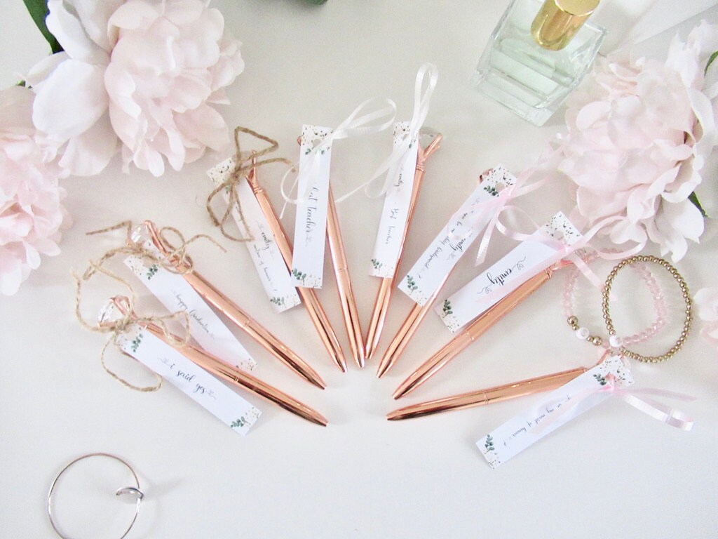 Best Teacher Gift/ Teacher Appreciation Present/ Gift for Teacher/ School Stationary/ Rose Gold Diamond Personalised Card Crystal Pen/ A49