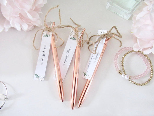 Best Teacher Gift/ Teacher Appreciation Present/ Gift for Teacher/ School Stationary/ Rose Gold Diamond Personalised Card Crystal Pen/ A49