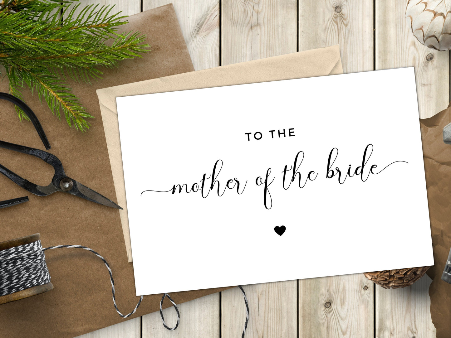 To the Mother of the Bride Card/ Thank You Card for Mother of the Bride/ Appreciation Gift/ Post Wedding Mother of the Bride Card/ A40/ A51