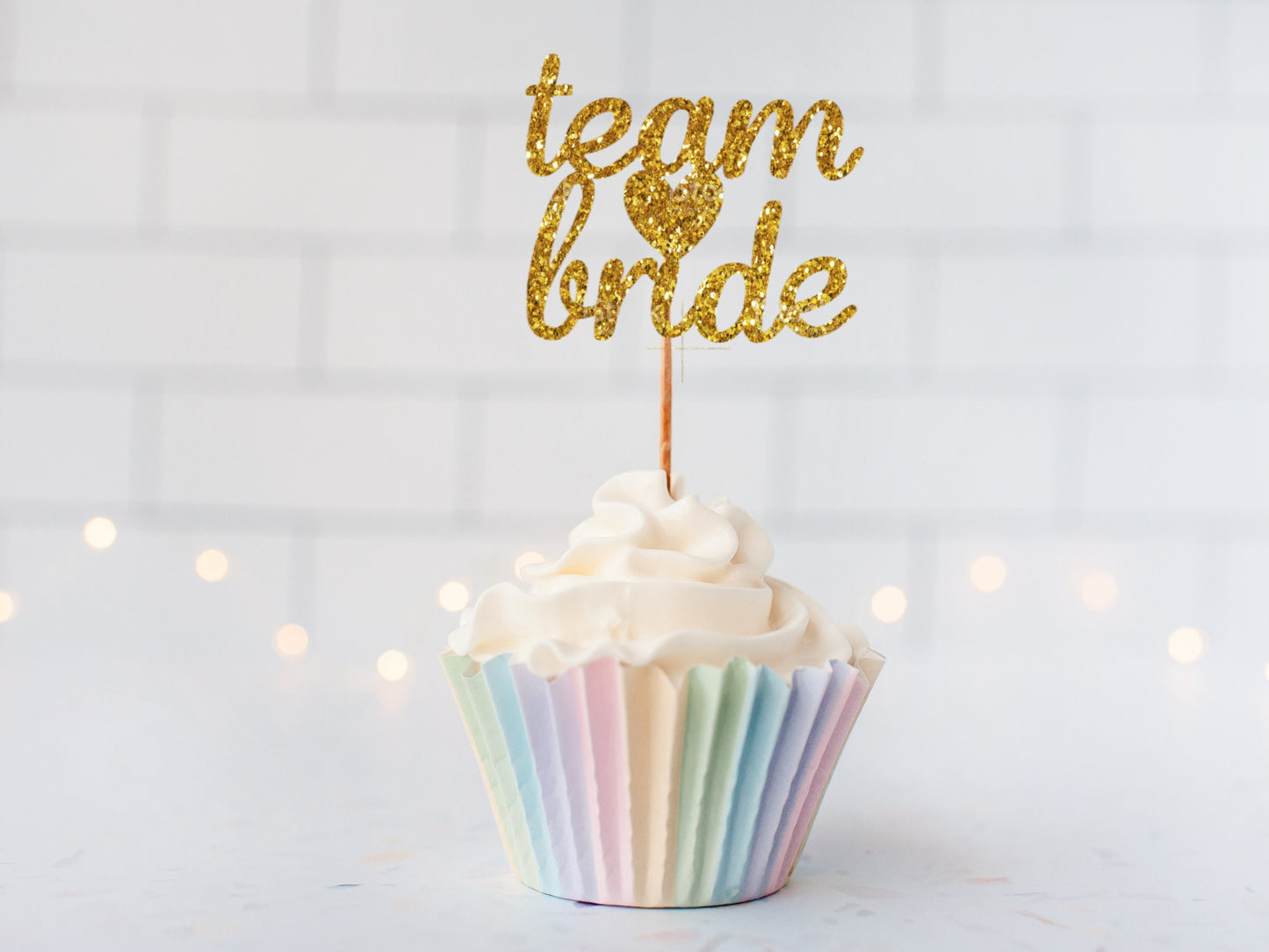 Rose Gold Glitter Team Bride Cupcake Toppers/ Rose Gold Bridal Shower Cupcake Toppers/ Bachelorette Hen Party Cupcake Topper Decor/ A11/ A25