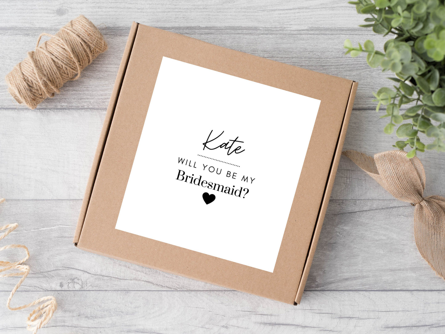 Personalised Will You Be My Bridesmaid Gift Bag Label/ Monochrome Bridesmaid Proposal Bag Sticker/ Hen Do Party/ Maid of Honour Label/ A05