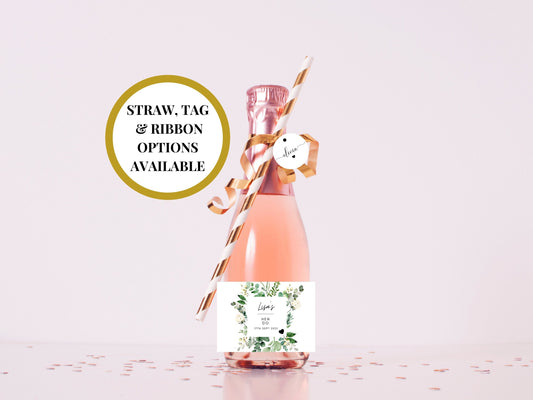 Hen Do Stickers/ Hen Party Prosecco Bottle Label/Floral Eucalyptus Personalised Bridal Shower Wine/Hen Party Celebration Champagne Label/A11