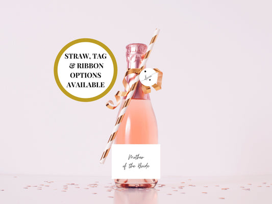 Mother of the Bride Label/ Wedding Party Stickers/ Hen Party Prosecco Bottle Label/ Simple Fun Personalised Bridal Shower Wine Sticker/ A11