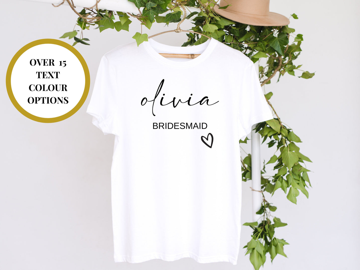 Mother of the Bride T Shirt/ Hen Party T-Shirts/ Personalised White Cotton Classy Bridal Party T Shirts/ Hen Weekend Photo Prop T Shirts