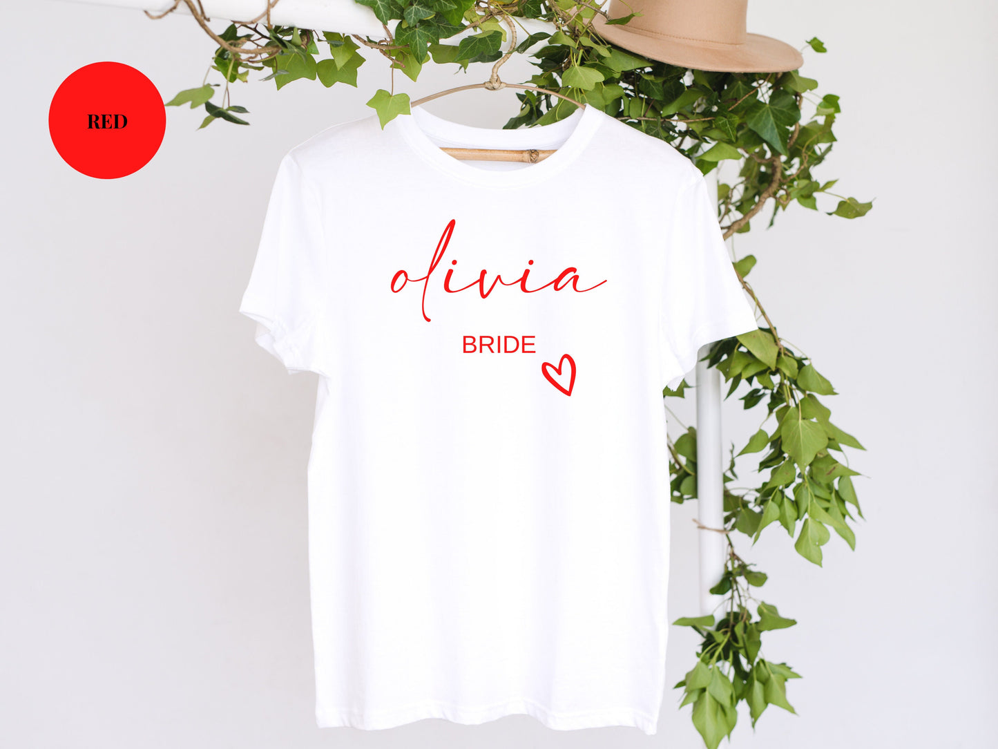 Bride T Shirt/ Hen Party T-Shirts/ Custom Bride Personalised White Cotton Classy Bridal Party T Shirts/ Hen Weekend Photo Prop T Shirts