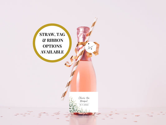 Hen Weekend Label/ Destination Hen Party Prosecco Bottle Label/ Bachelorette Decor/ Floral Eucalyptus Personalised Bridal Shower Wine/ A11