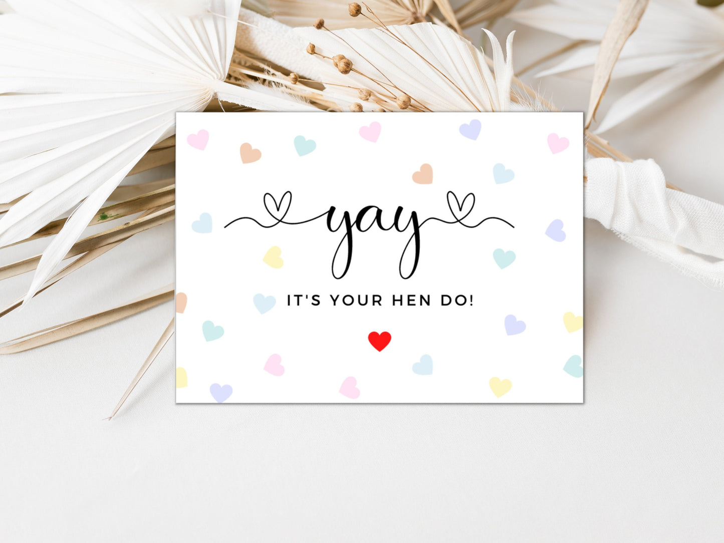 Yay Its your Hen Do! To the Bride to be/ Happy Hen Do Card/ To the Bride on Hen Do/ Personalised Bridal Shower/ Hen Party Card/ Hen Weekend