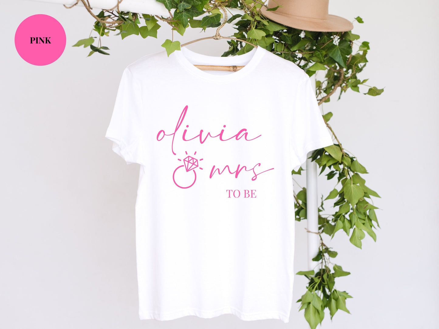 Personalised Mrs To Be T-Shirt/ Engagement Party Gift Bride to Be T Shirts/ Hen Weekend Short Sleeve T Shirt/ Hen Party Gift Favour T Shirt