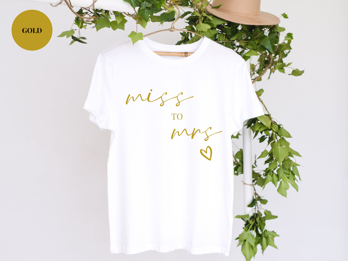 Miss to Mrs T-Shirts/ Custom Cotton Bride to Be T Shirts/ Classy Hen Weekend Photo Prop T Shirts/ Hen Party Gift Favour Fun T Shirts