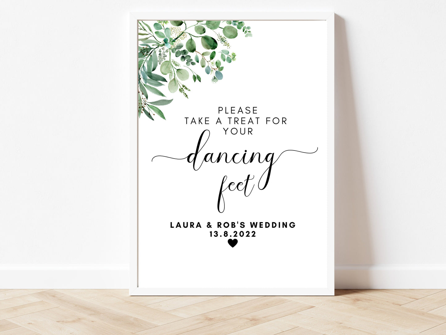 Wedding Seating Sign/ Pick a Seat Not a Side you Are Loved By Both the Groom and the Bride Sign/ Eucalyptus Poster/ Floral Greenery/ AK1