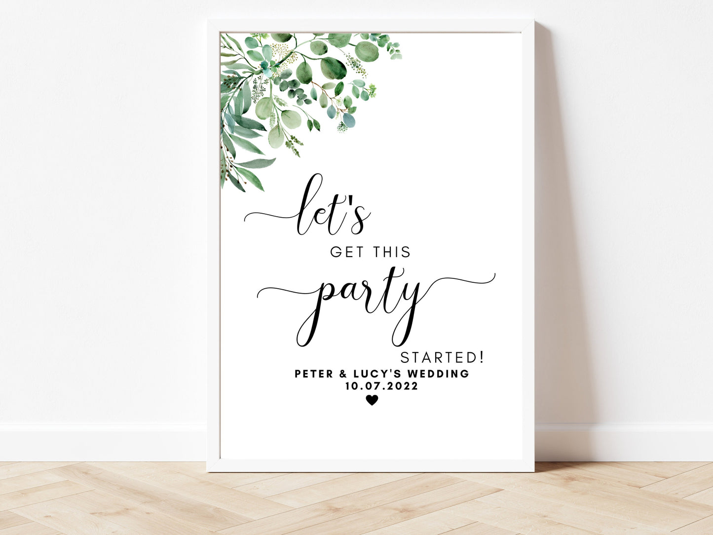 Pimp Your Prosecco Sign/ Personalised Birthday Cocktail Mocktail Alcohol Bar Drinks Station Print/ Eucalyptus Floral Greenery Party/ AK1