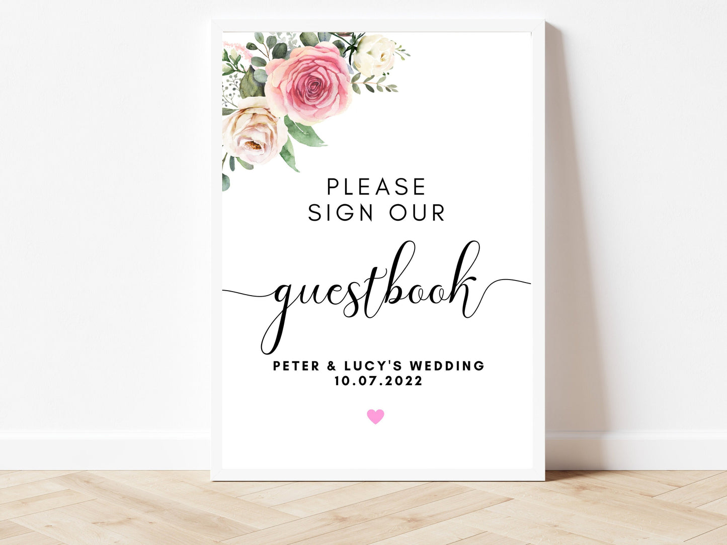 Please Sign our Guest Book / Wedding Guestbook Sign/ Mr and Mrs Party Welcome Sign/  Greenery Wedding Gift/ Guest Print/ Eucalyptus Sign