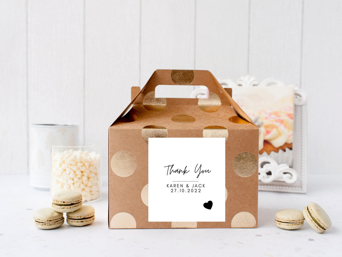 Personalised Thank You Wedding Sticker/ Favour Labels/ Wedding Sweet Bag Stickers/ Gift Box/ Candle Favour/ Activity Kids Bag/ Labels