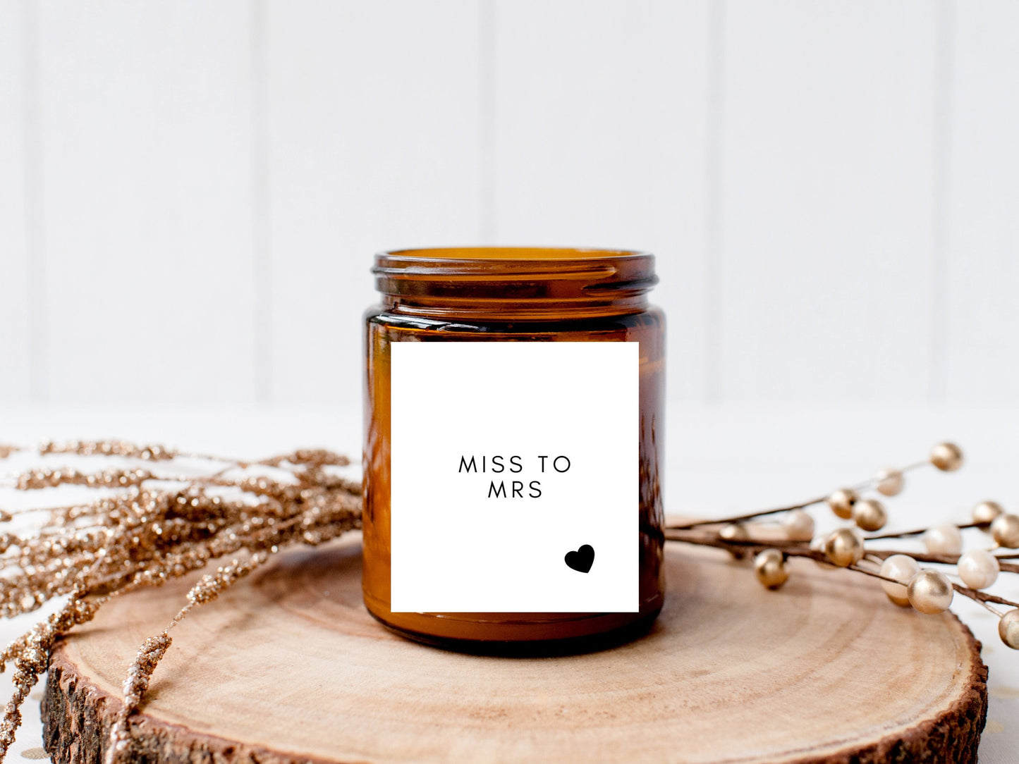 Miss to Mrs Party Label Sticker/ Miss to Mrs Proposal Box Label/ Hen Do Gift Bag Sticker/ Bridal Shower Favours/ Hen Weekend Candle Label