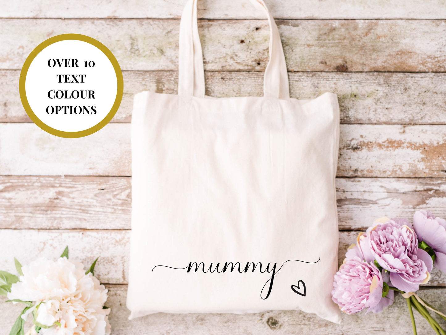 Personalised Mummy Baby Shower Tote Bag/ Mummy to Be/ Gender Reveal Goody Bag/ Any Name Natural Cotton/ Party Gift Bag/ Mummy to Be Gift Bag