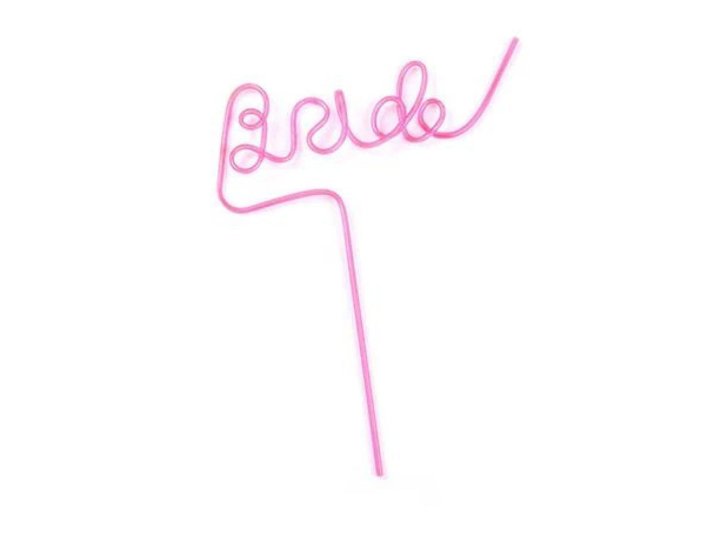 Bride Wedding Straw/ Pink Hen Party Straw/ White Bridal Shower Straw/ Pink Bride Straw/ Bride to Be/ Drinking Straw/ Hen do/ Cocktail Straw