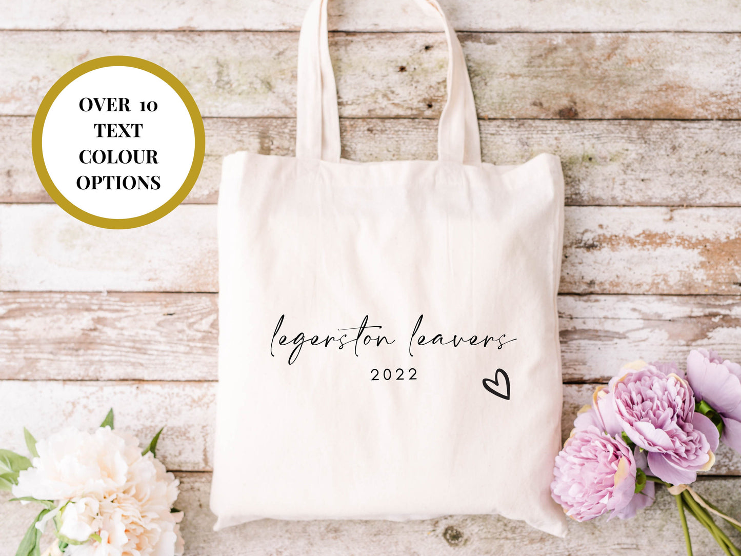 Personalised Leavers Tote Bag/ Any Name Cotton Weekend Leavers Shopper/ Happy Graduation Party Bag/ Congrats Grad Bag/ Leaving Party Gift