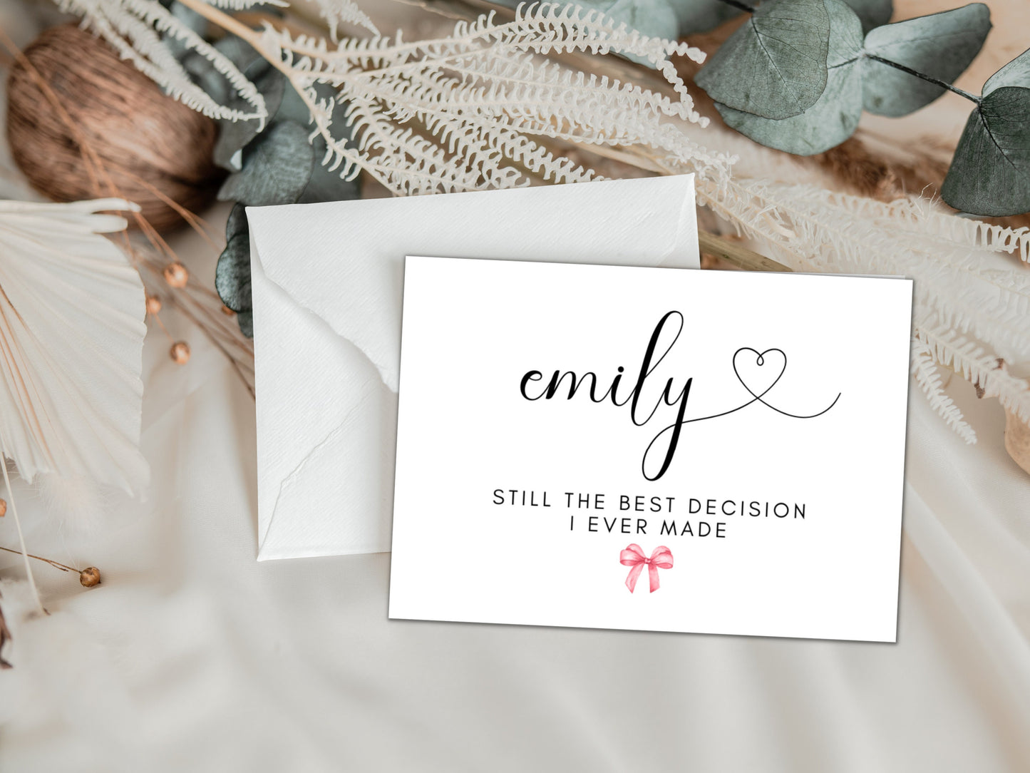 Personalised Still the Best Decision I Ever Made Card/ Romantic Boyfriend/ Girlfriend/ Husband Gift for Him/ Her/ Anniversary/ I Love You