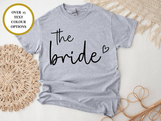 The Bride T-Shirt/ Bridal Shower Party Gift for Bride/ Classy Bachelorette Short Sleeve/Hen Party T Shirt/ The Bride to Be