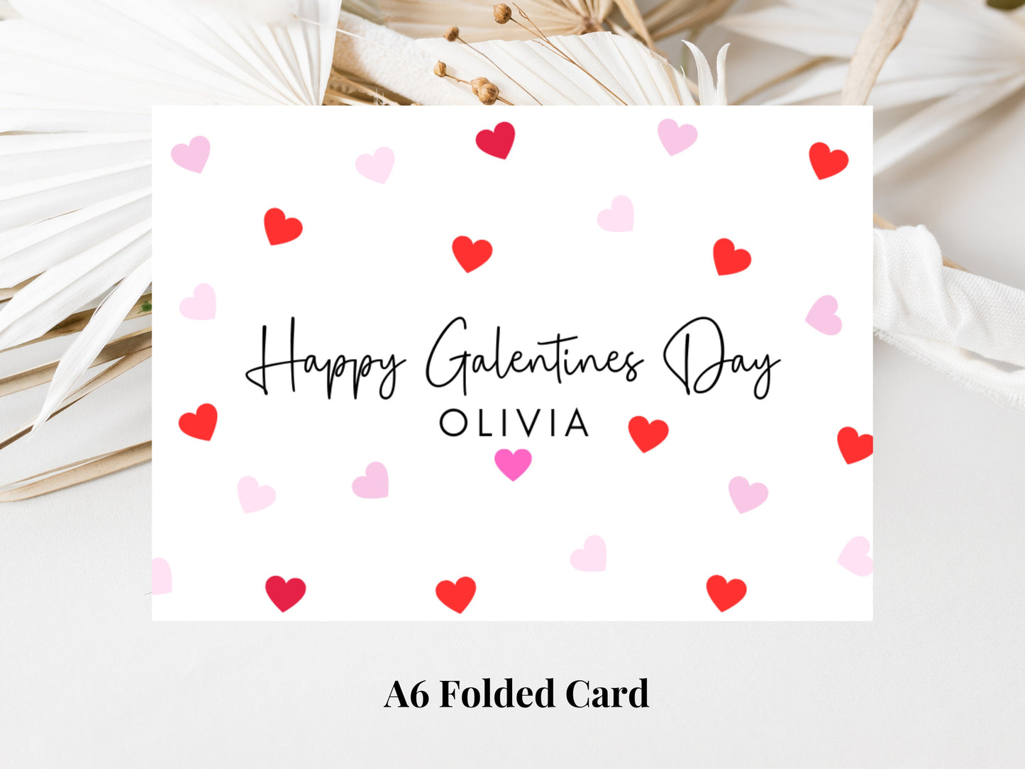 Personalised Happy Galentines Day Card/ Best Friend Greetings Card/ Galentines Day/ Cute Card for Gal Pal/Friend Appreciation Thank You Card