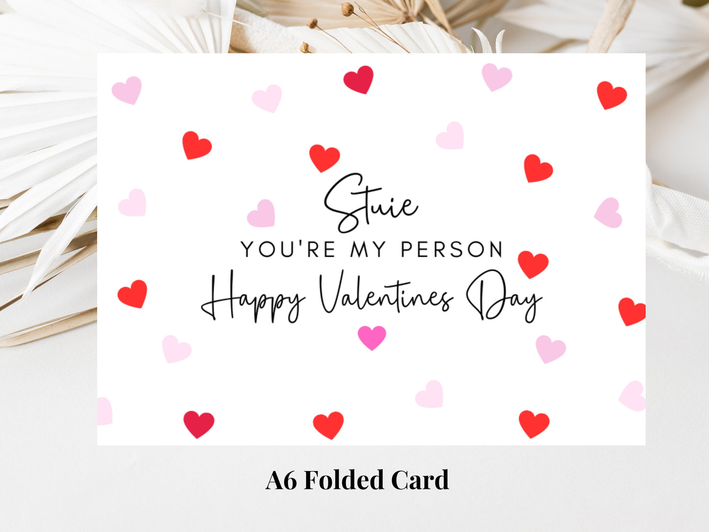 Personalised Youre My Person Happy Valentines Day Card/ Romantic Husband/ Wife/Girlfriend/ Boyfriend/Funny Cute Couples Anniversary Card