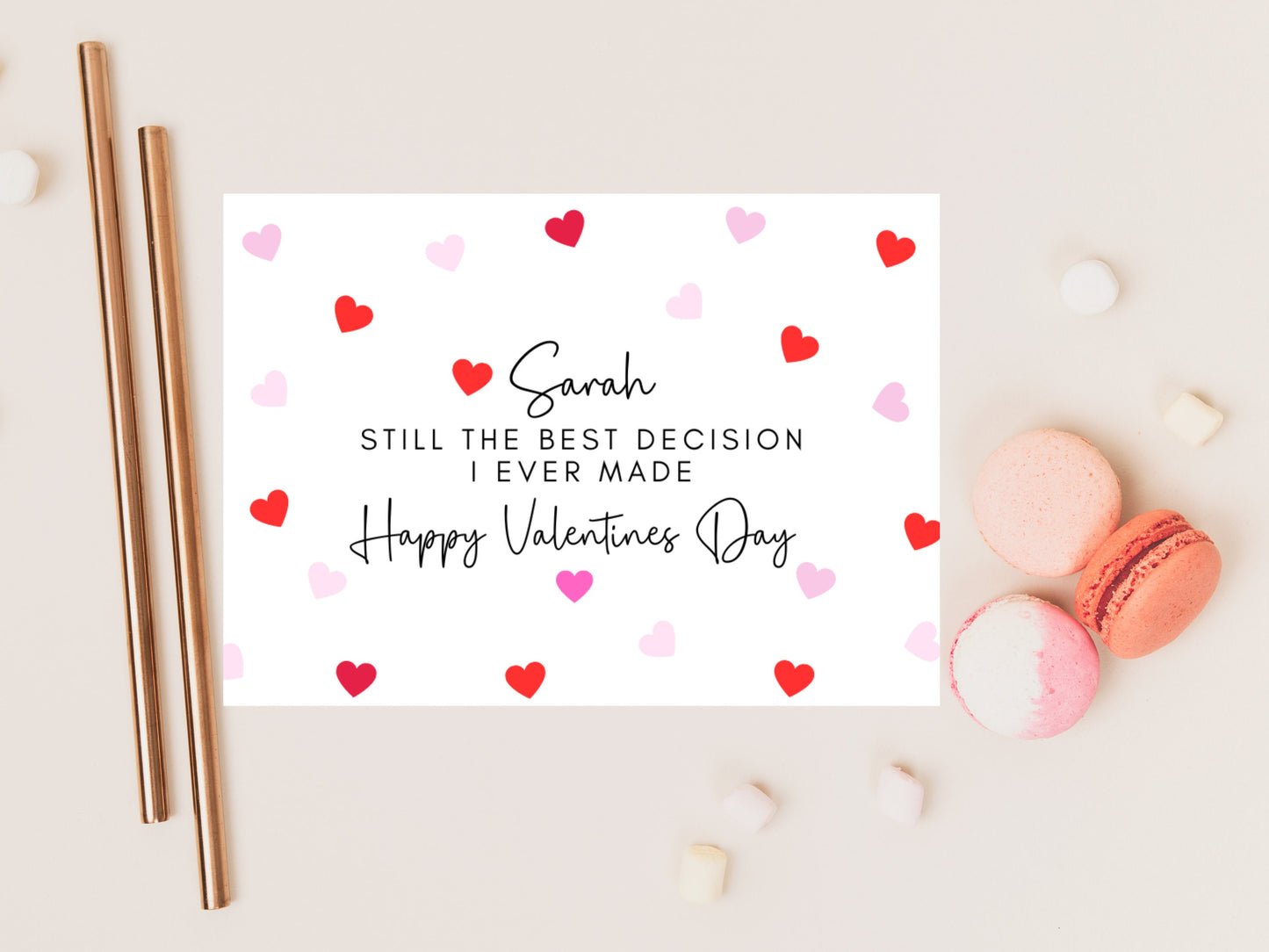 Personalised Still the Best Decision I Ever Made Happy Valentines Day Card/ Romantic Husband/ Wife/Girl/ Boyfriend/Cute Anniversary Card