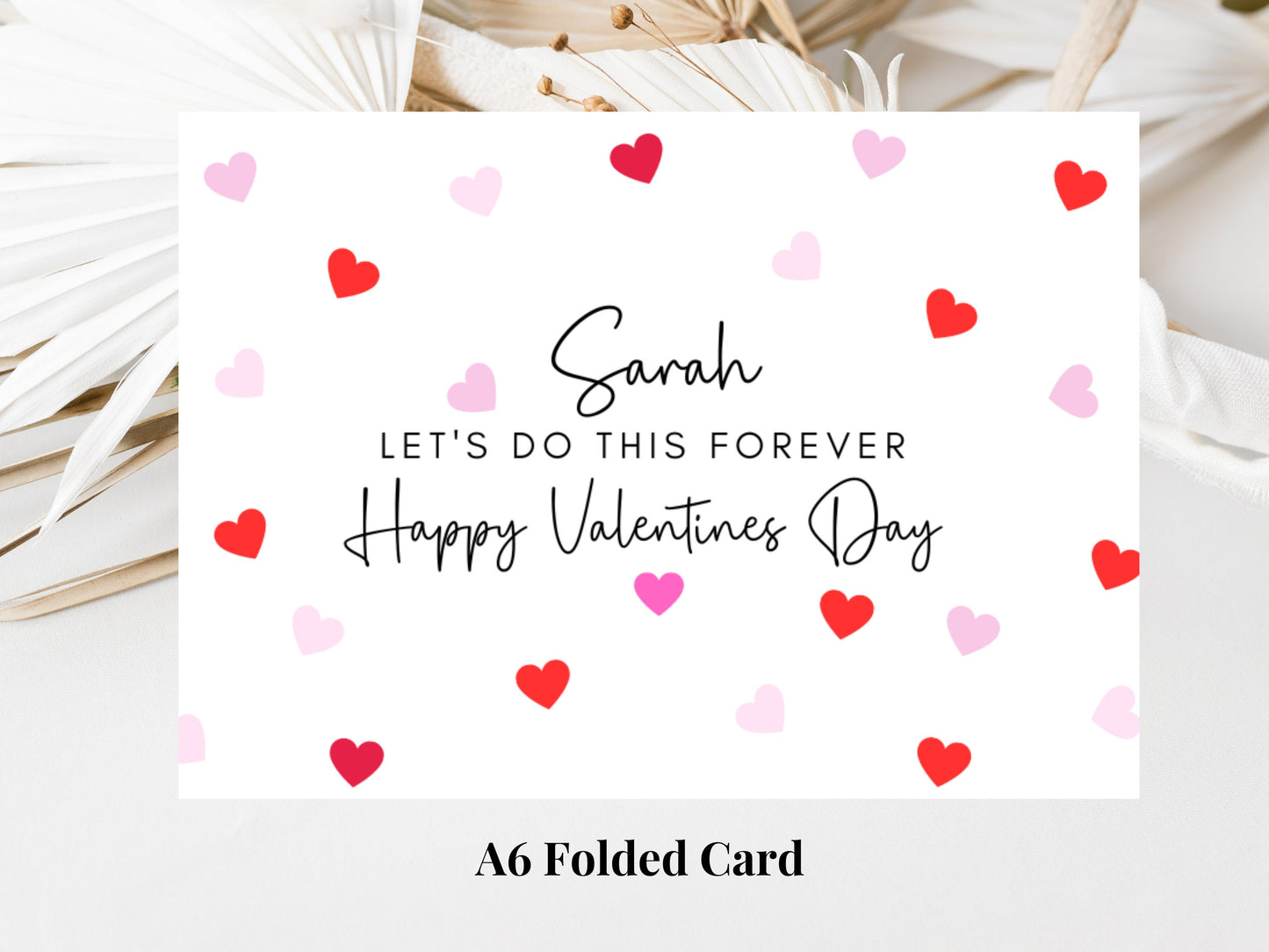 Personalised Lets Do This Forever Happy Valentines Day Card/Romantic Husband/ Wife/Girlfriend/ Boyfriend/Funny Cute Couples Anniversary Card