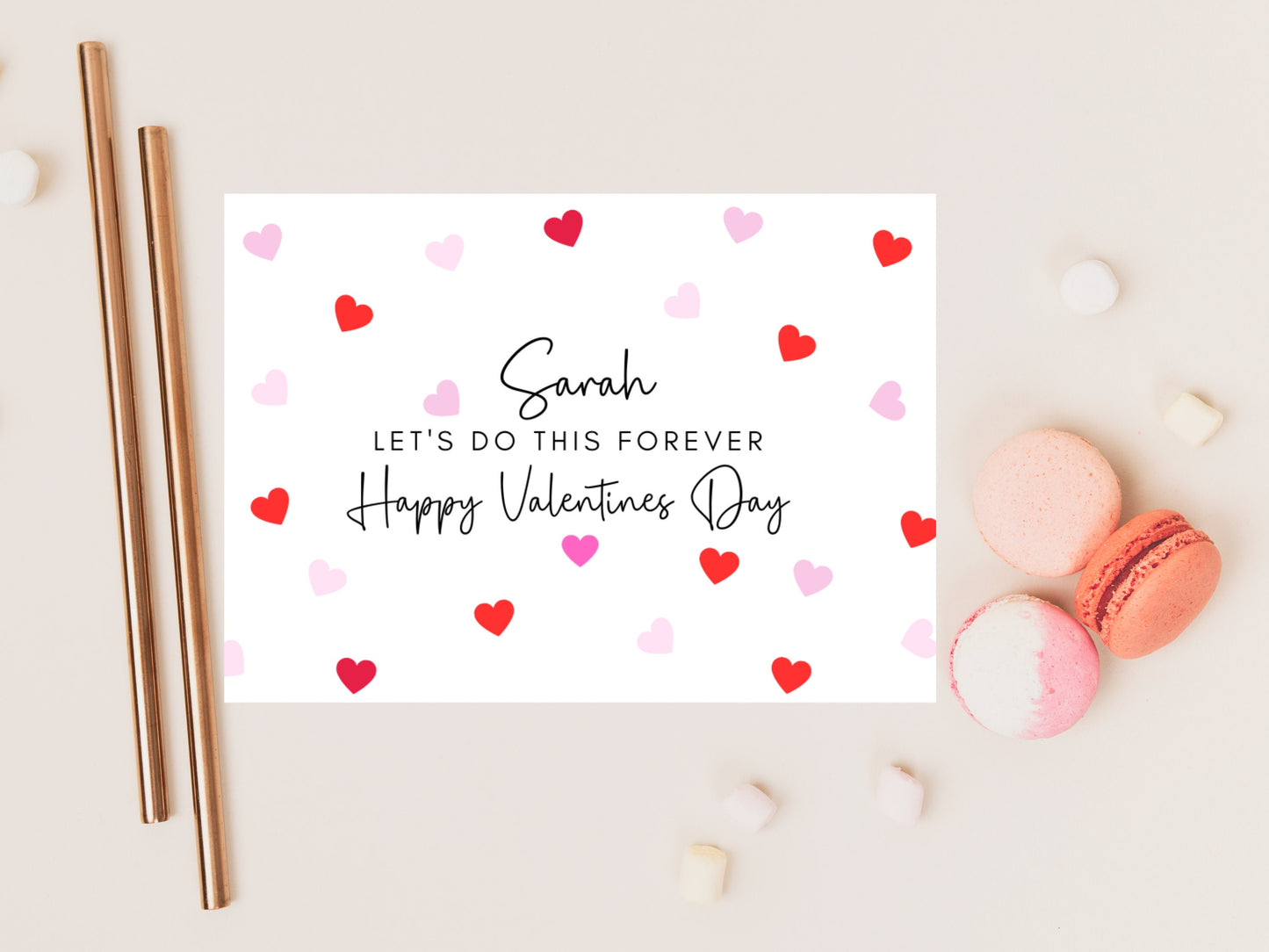 Personalised Lets Do This Forever Happy Valentines Day Card/Romantic Husband/ Wife/Girlfriend/ Boyfriend/Funny Cute Couples Anniversary Card