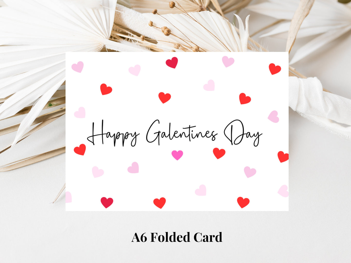 Happy Galentines Day Card/ Best Friend Greetings Card/ Galentines Day/ Cute Card for Gal Pal/ Sweet Girl Friend Appreciation Thank You Card