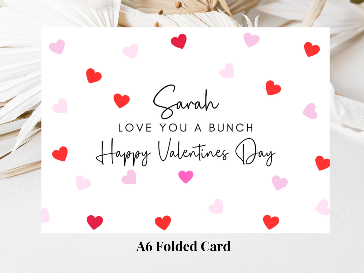 Personalised Love You A Bunch Happy Valentines Day Card/Romantic Husband/ Wife/ Girlfriend/ Boyfriend/Cute Couples Anniversary Card