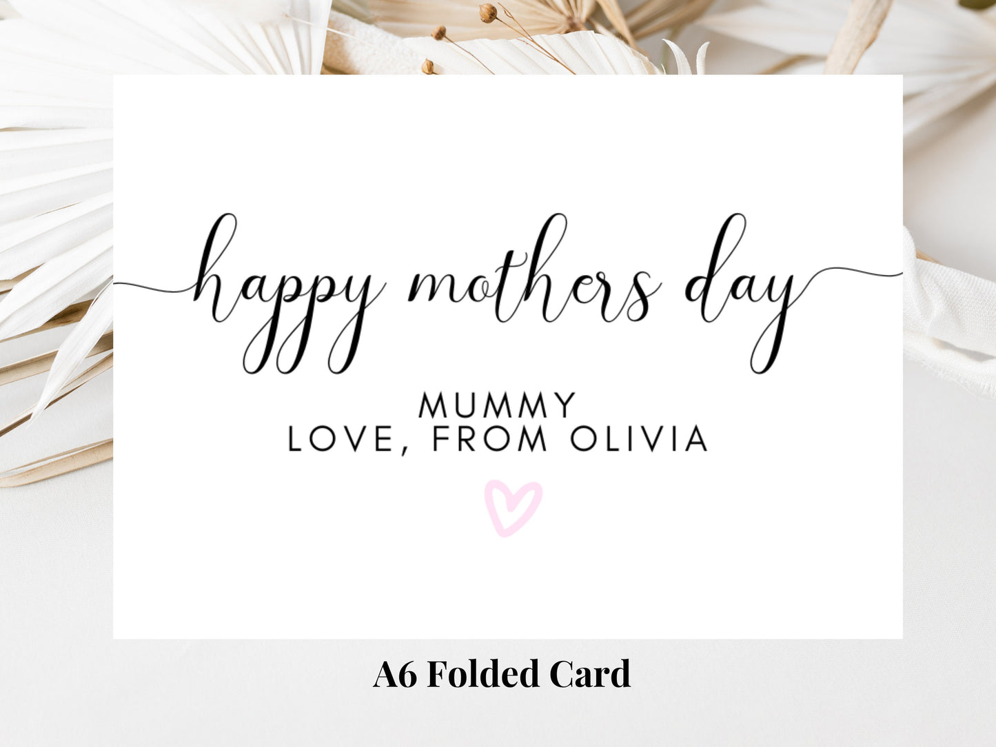 Happy Mothers Day Mummy Card/ Personalised Happy Mothers Day Card/ I Love You Mum/ To a Special Mum/ Present/ Mothers Day Gift for Mum