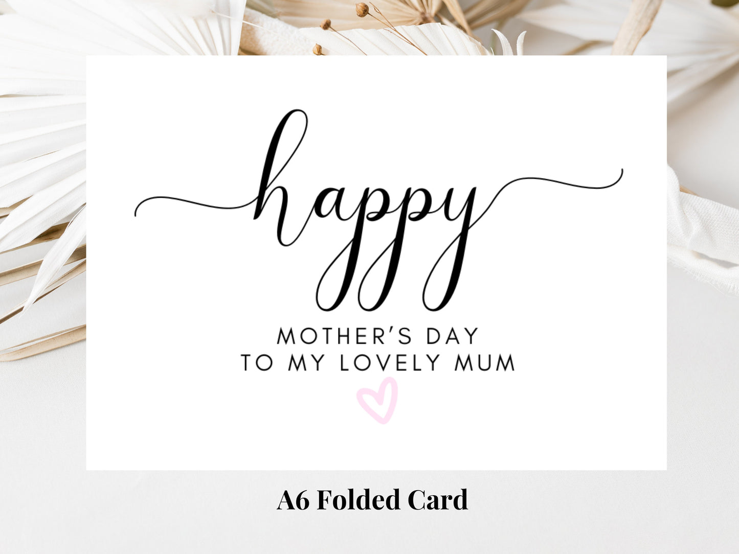 To My Lovely Mum Happy Mothers Day Card/ Personalised Mothers Day Greeting/ I Love You Mum/ To a Special Mum/ Mothers Day Gift