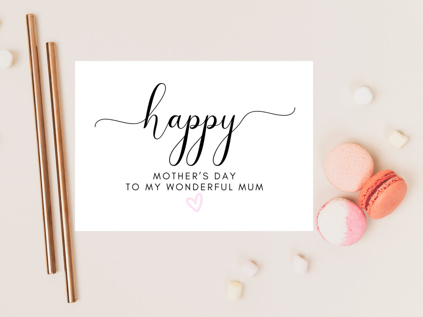 To My Wonderful Mum Happy Mothers Day Card/ Personalised Mothers Day Greeting/ I Love You Mum/ To a Special Mum/ Mothers Day Gift