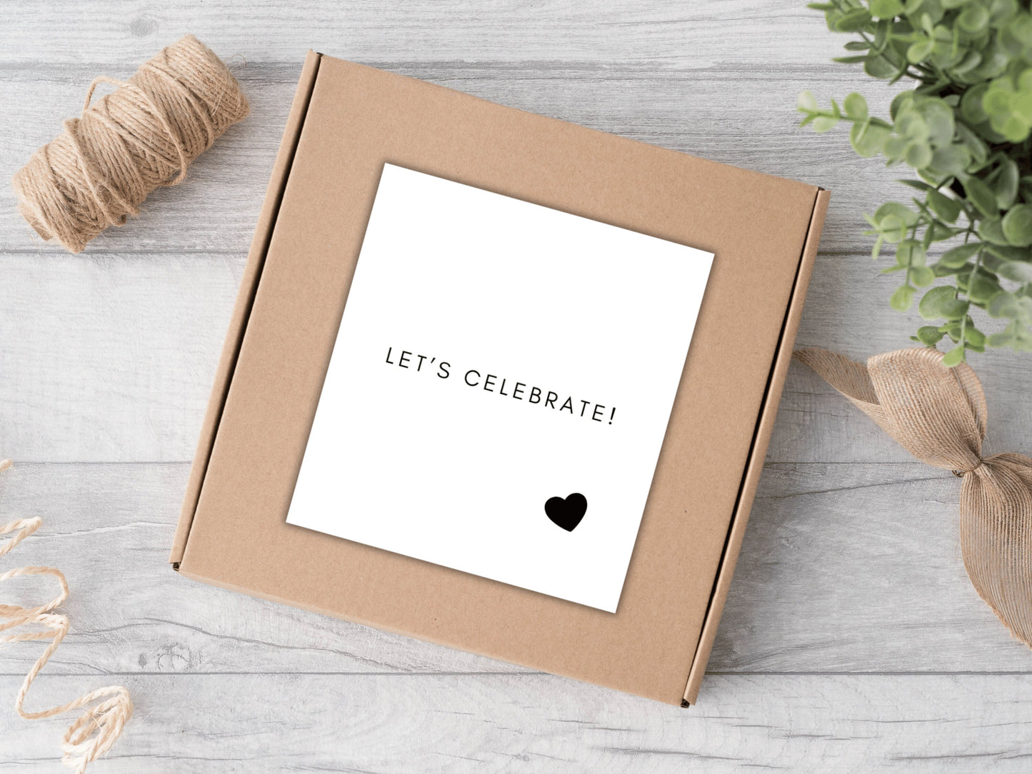 Lets Celebrate Happy Birthday Candle Label/ Monochrome Happy Birthday Gift Box Label/ Birthday Party Gift for Her/ Him Bag Sticker Decor