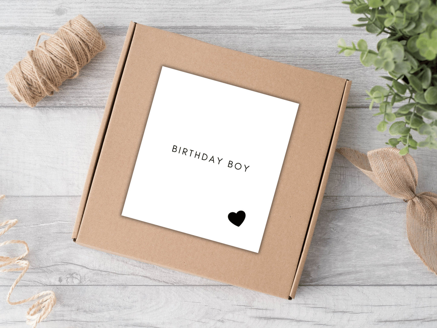 Birthday Boy Candle Label/ Monochrome Happy Birthday Gift Box Label/ Birthday Party Gift for Her/ Him/ Husband/ Partner Bag Sticker Decor