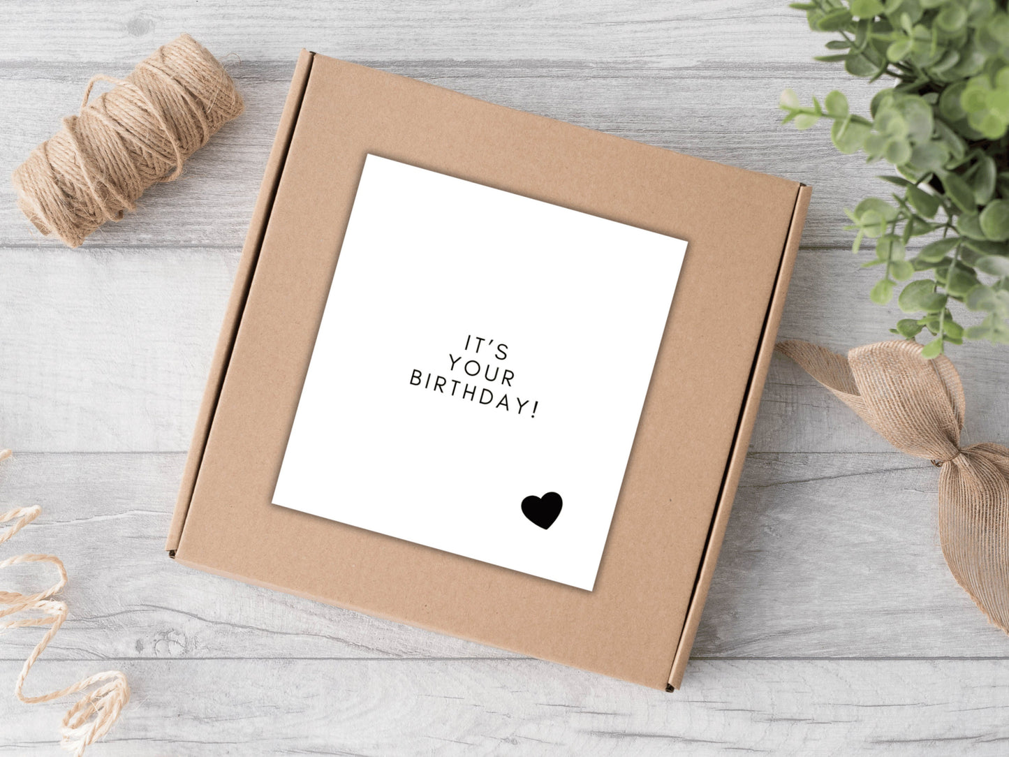 Its Your Birthday Candle Label/ Monochrome Happy Birthday Gift Box Label/ Birthday Party Gift for Her/ Him/ Husband/ Partner Bag Sticker