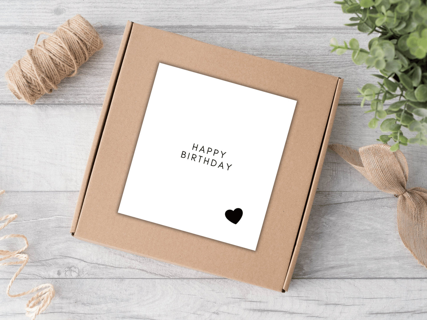 Happy Birthday Candle Label/ Monochrome Happy Birthday Gift Box Label/ Birthday Party Gift for Her/ Him/ Husband/ Partner Bag Sticker