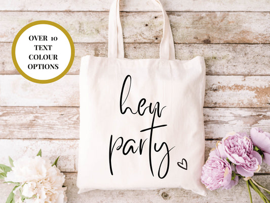 Hen Party Tote Bag/ Custom Cotton Bridal Party Bag/ Bridal Shower Gift/ Hen Party Stuff Planning Bag/ Bridesmaid Proposal Box Filler