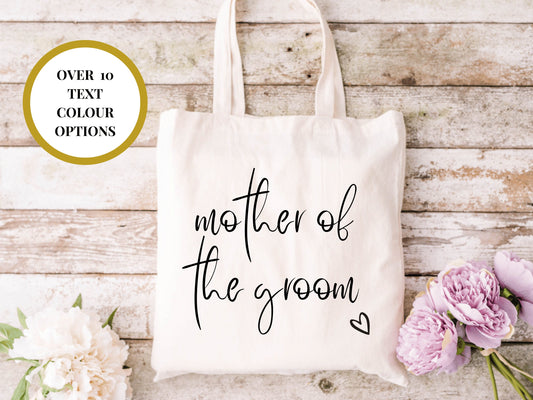 Mother of the Groom Hen Party Tote Bag/ Cotton Bridal Bag/ Bridal Shower Gift/ Hen Party Stuff Planning Bag/ Bridesmaid Proposal Box Filler