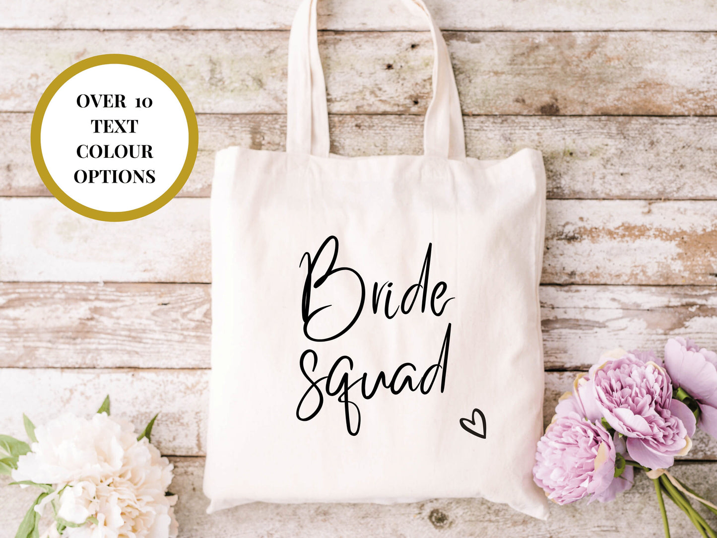 Bride Squad Hen Party Tote Bag/ Custom Cotton Bridal Party/ Bridal Shower Gift/ Hen Party Stuff Planning Bag/ Bridesmaid Proposal Box Filler