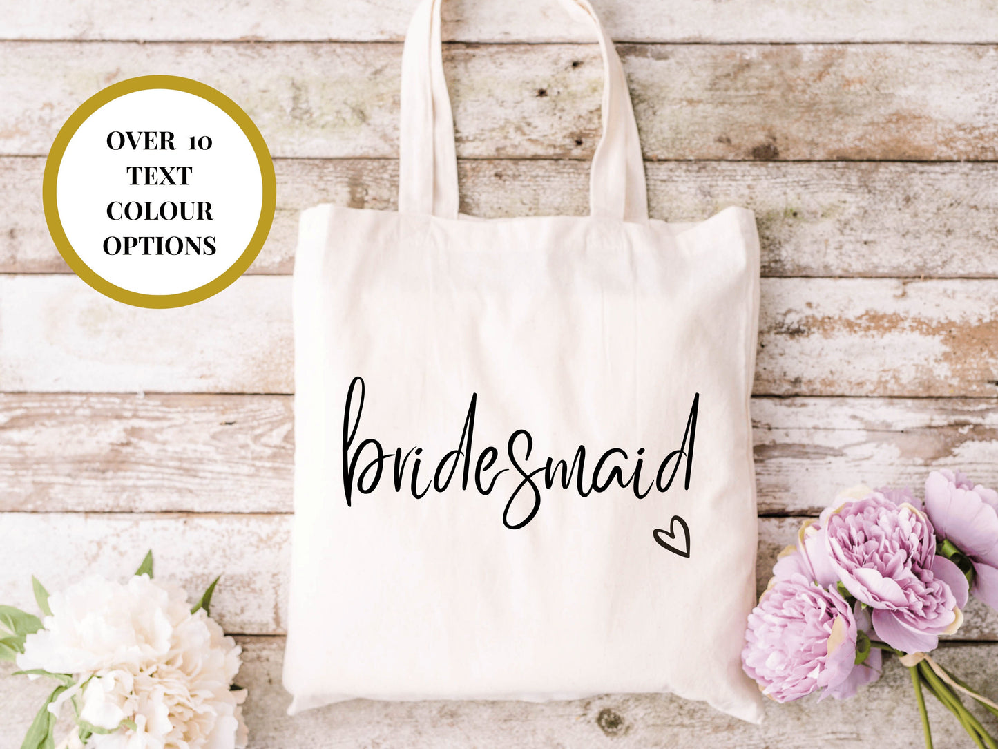 Bridesmaid Wedding Tote Bag/ Custom Cotton Bridal Bag/ Bridal Shower Gift/ Hen Party Stuff Planning Bag/ Bridesmaid Proposal Box Filler