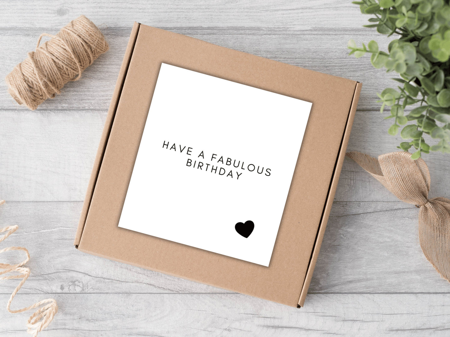 Have a Fabulous Birthday Candle Label/ Monochrome Happy Birthday Box Label/ Birthday Party Gift for Her/ Him/ Husband/ Partner Bag Sticker