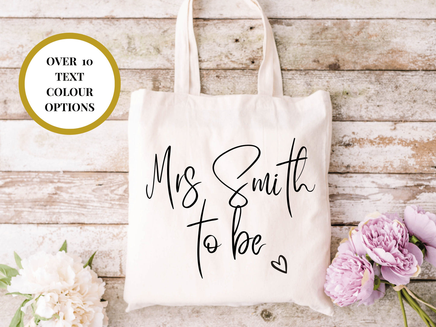 Personalised Mrs to Be Tote Bag/ Future Mrs to Be Wedding Party Gift/ Bridal Party Weekend Shopper Bag/ Bridal Shower Bag/ Hen Party Bag