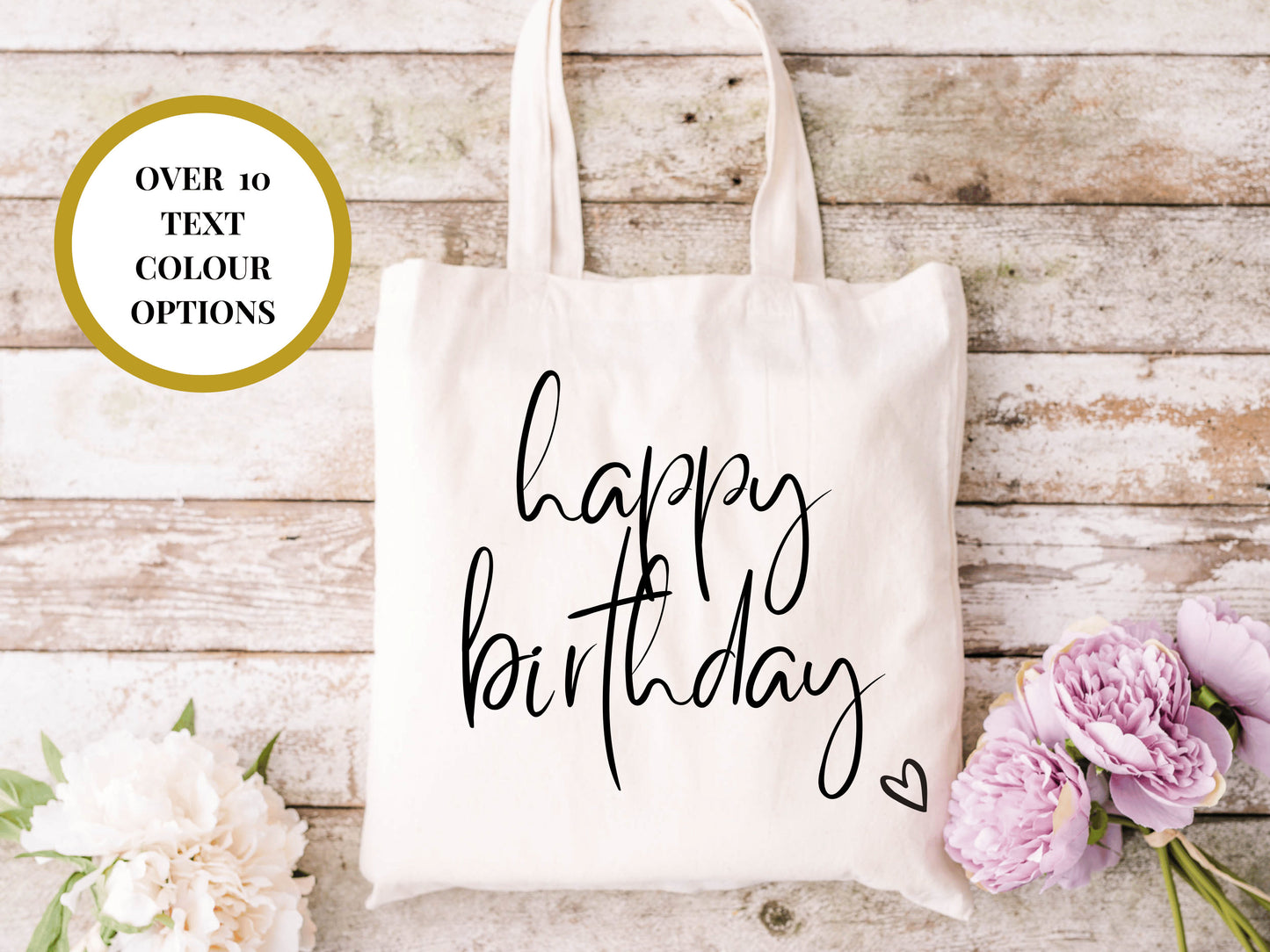 Happy Birthday Tote Bag/ Custom Happy Birthday Gift Bag/ Birthday Gift Idea Birthday Bag Keepsake Momento/Birthday Present Bag/ Gift for Her