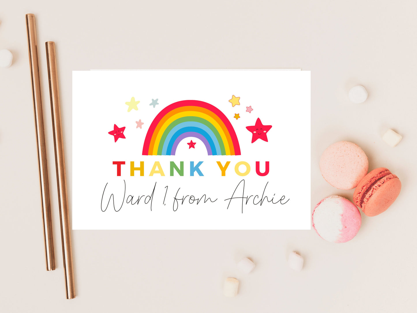 Hospital Ward Thank You Card/ Personalised For Nurses/ Doctors/ Hospital/ Healthcare/ Thank You Card For Keyworker/ Custom Childrens Card