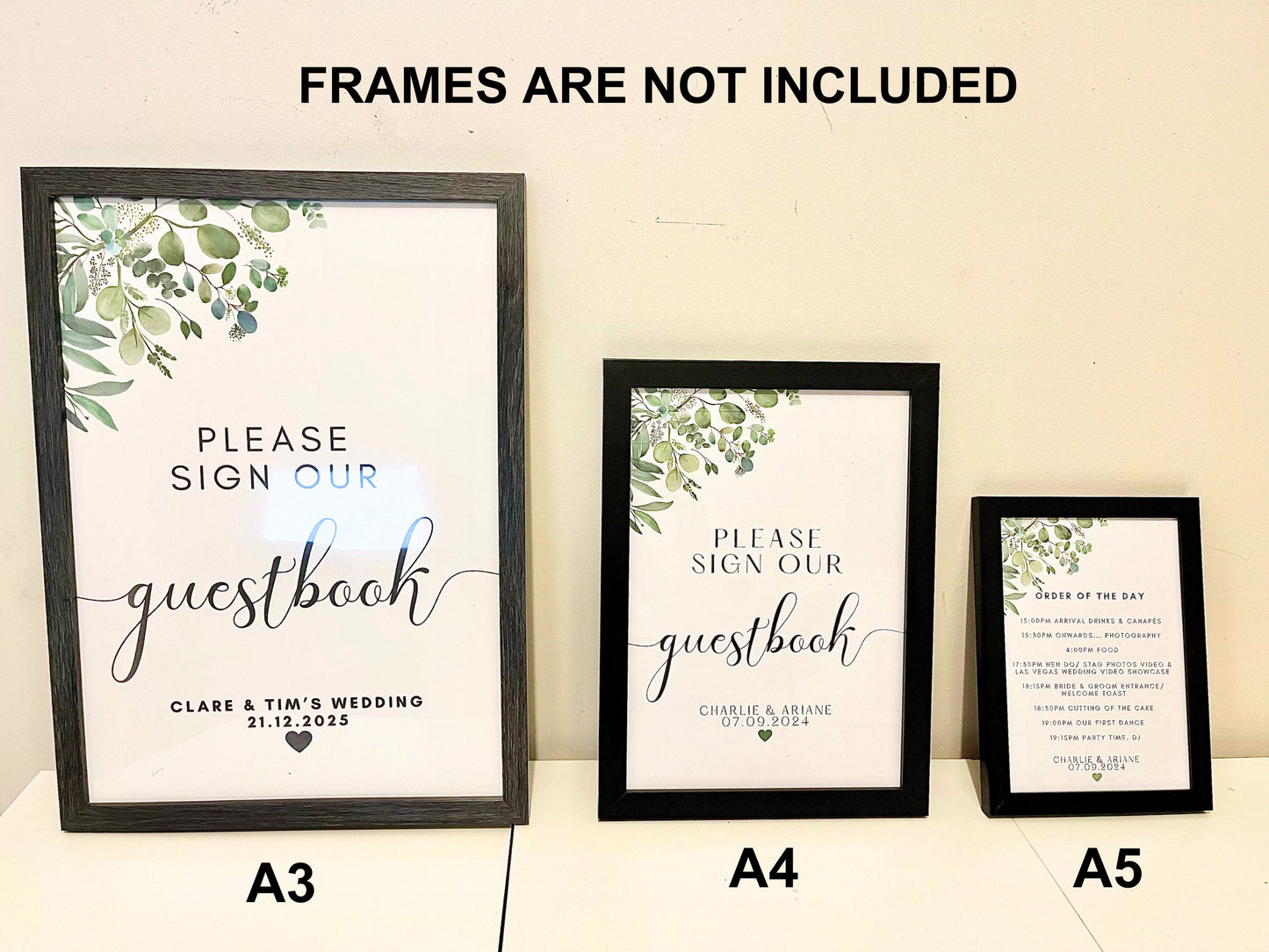 Wedding No Photos Social Media Sign/ Floral Greenery Modern Sophisticated Print/ Eucalyptus Poster/ Minimalist Evening Reception Party/ AK1