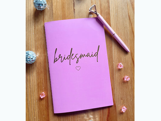 Bridesmaid Notebook/ Will You Be My Bridesmaid Proposal Gifts/ Hen Party/ Be My Maid Of Honour Planner/ Bridal Shower Bachelorette/ AK2