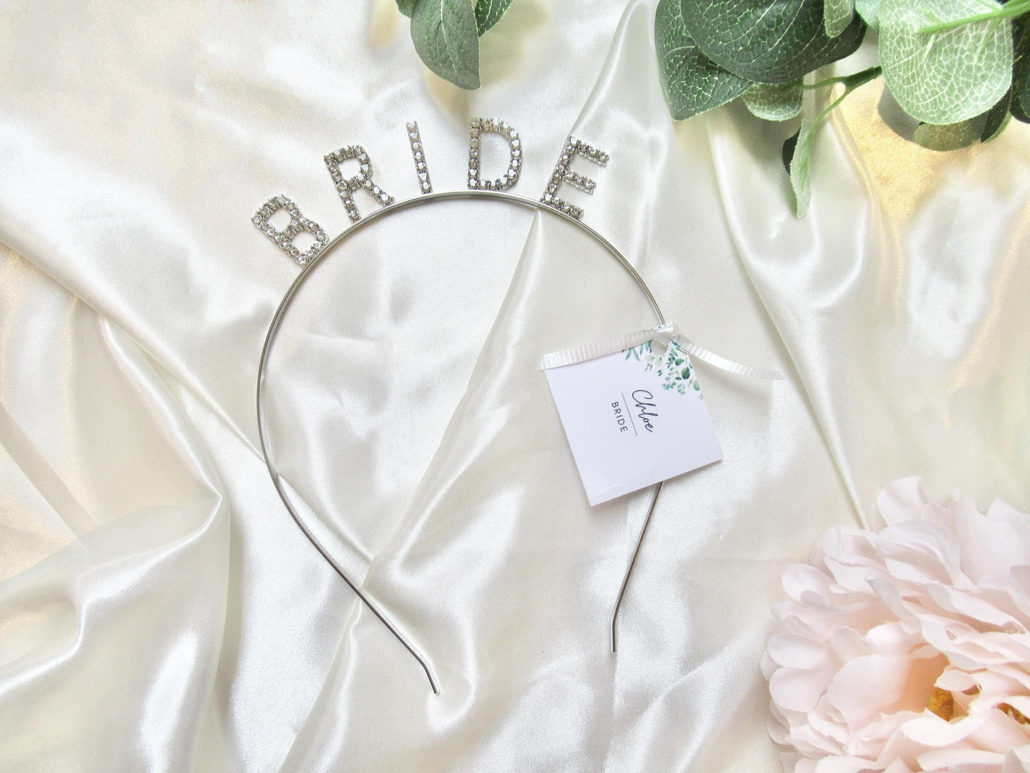 Rose Gold Bride Hen Party Hairband/ Headband for Bride to Be/ Mrs to Be/ Crystal Accessory/ Fun Classy Bridal Shower Gift/ Sparkly Bridal