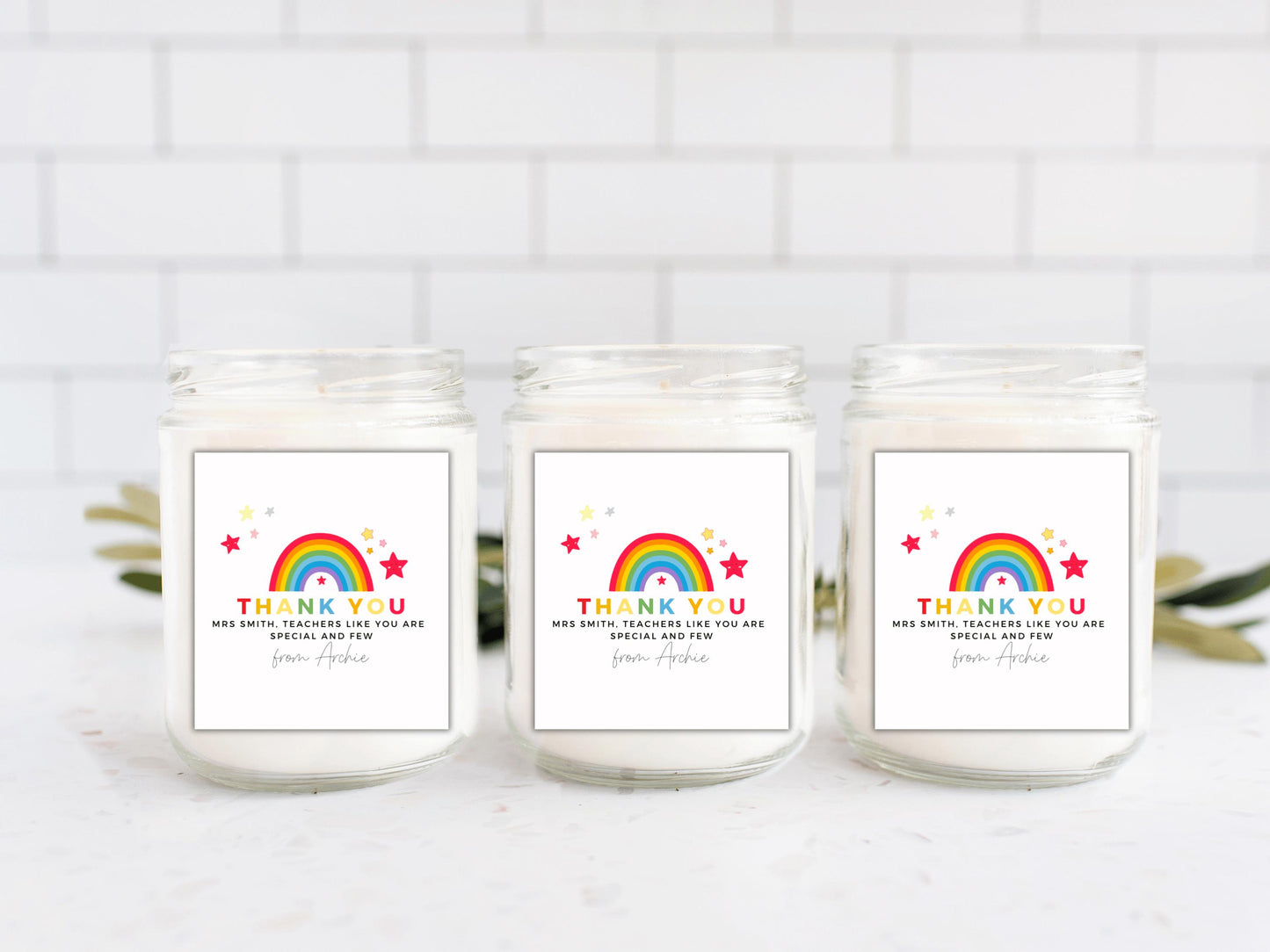 Personalised Teachers Like You Are Special and Few Candle Label/ End of Year School Teacher Appreciation Gifts/ Present for Teacher